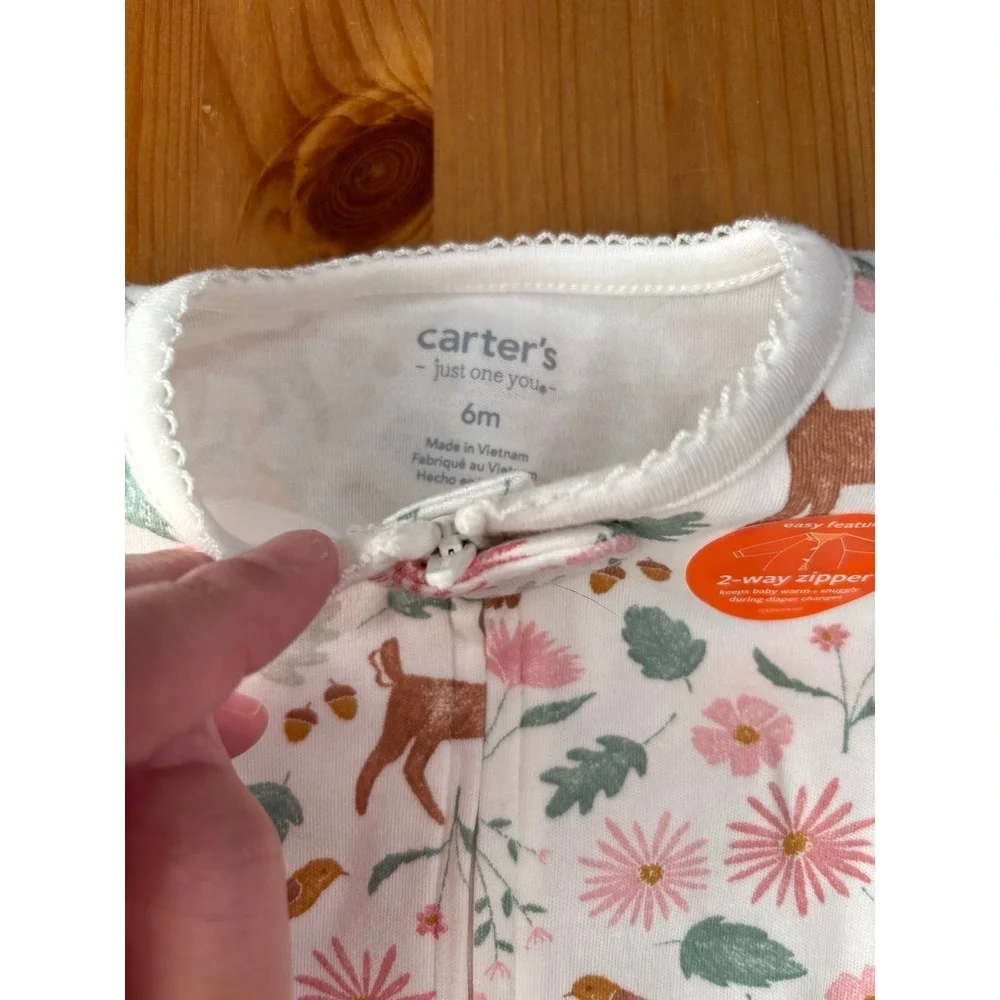 NWT Carter's Woodland‎ Forest Infant Sleeper Size 6M